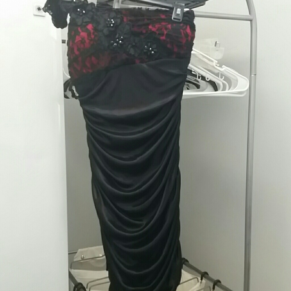 Black and red dress